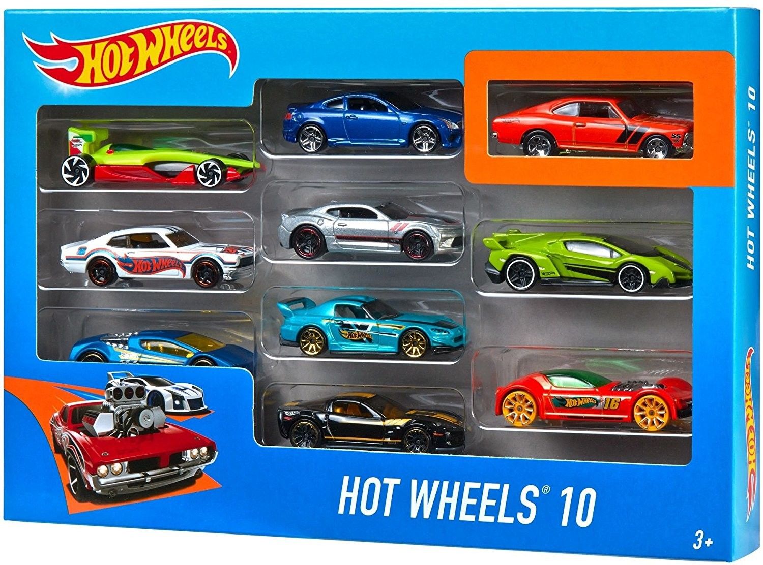 hot wheels 10 cars gift pack