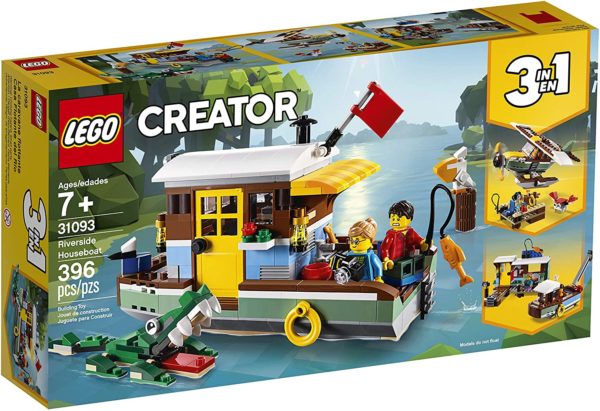 LEGO-Creator-3in1-Riverside-Houseboat-31093-Building-Kit