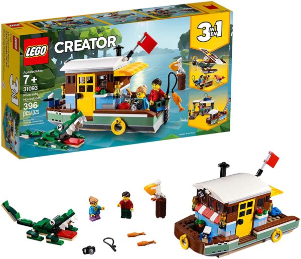 LEGO-Creator-3in1-Riverside-Houseboat-31093-Building-Kit